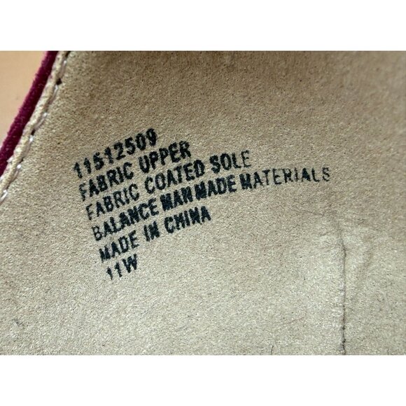 Torrid Pumps Womens Size 11WW Burgundy Two Strap Tapered Open Toe Heeled Sandals - Picture 13 of 16